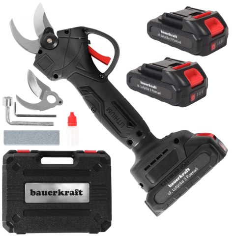 Sekator akumulatorowy elektryczny do gałęzi żywopłotu 21V