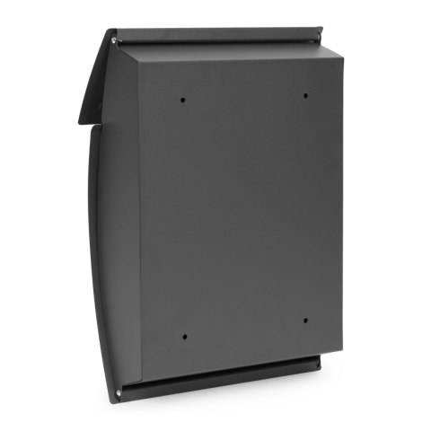 Skrzynka na listy pocztowa ścienna stal galwanizowana antracyt ModernHome