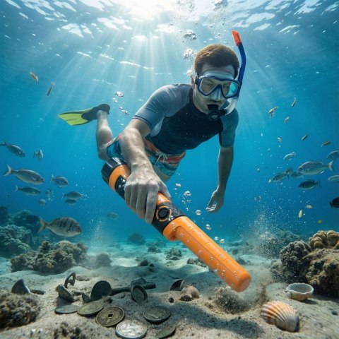 Wykrywacz metali Pinpointer detektor ręczny wodoszczelny z latarką LED