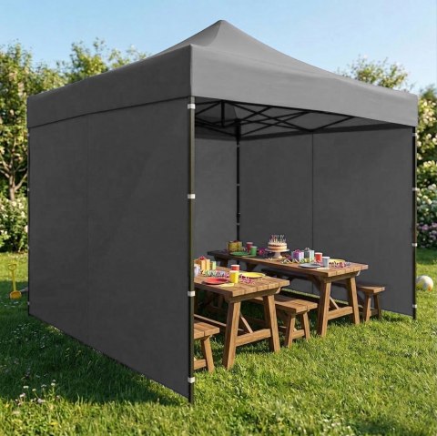 Pawilon ogrodowy eventowy automatyczny samorozkładalny namiot 3x3 m szary MultiGarden