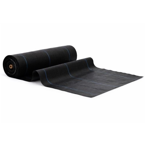 Agrowłóknina czarna agrotkanina UV 135g mata antychwastowa 0,8x100m kołki MulltiGarden