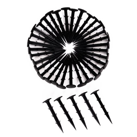 Agrowłóknina czarna agrotkanina UV 135g mata antychwastowa 3,2x50m kołki MulltiGarden