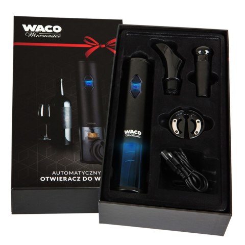 Automatyczny otwieracz do wina OW6 WACO korkociag zestaw prezentowy