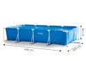 Basen ogrodowy stelażowy duży prostokątny 4,5x2,2 m INTEX 28274
