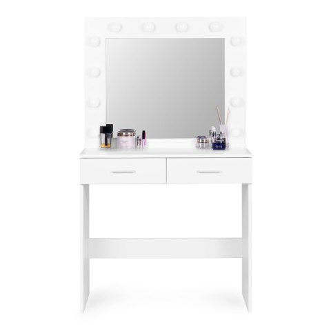 Duża nowoczesna toaletka kosmetyczna lustro oświetlenie ModernHome