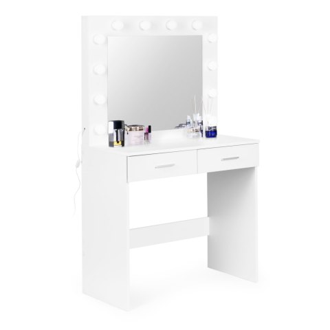 Duża nowoczesna toaletka kosmetyczna lustro oświetlenie ModernHome