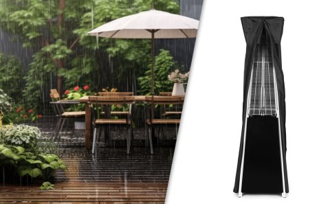 Ogrzewacz parasol gazowy 180 cm grzejnik 11.5 kW na ogród patio reduktor wąż pokrowiec MultiGarden