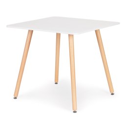 Stolik kuchenny nowoczesny drewniany kwadratowy 80x80 cm ModernHome