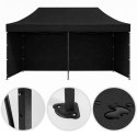 PAWILON Handlowy Ogrodowy Eventowy 3x6m AUTOMATYCZNY - CZARNY
