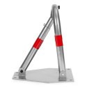 Blokada parkingowa składana zapora 45 cm na kłódkę z odblaskowymi pasami