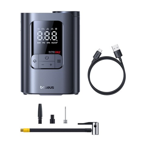 Kompresor bezprzewodowy 3 końcówki 150PSI 26 l/min 82W - czarny