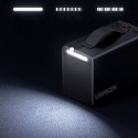 Pompka elektryczna do opon samochodowych z wyświetlaczem 150 PSI 3x4500mAh 12V - szara