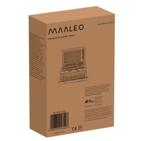 Zestaw do malowania w walizce- 129szt Maaleo 21644