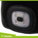 Czapka zimowa z latarką- czarna Trizand 22663