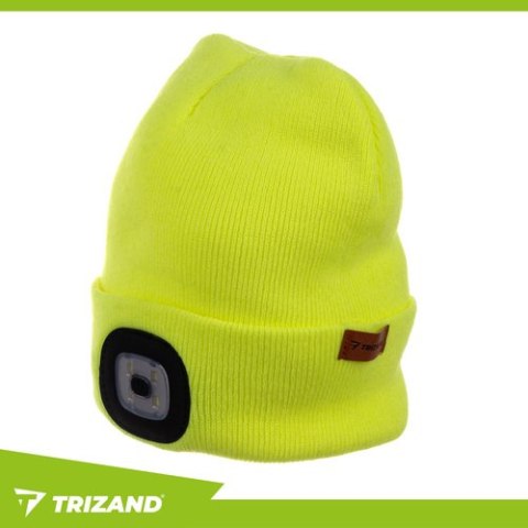 Czapka zimowa z latarką- żółta Trizand 22664
