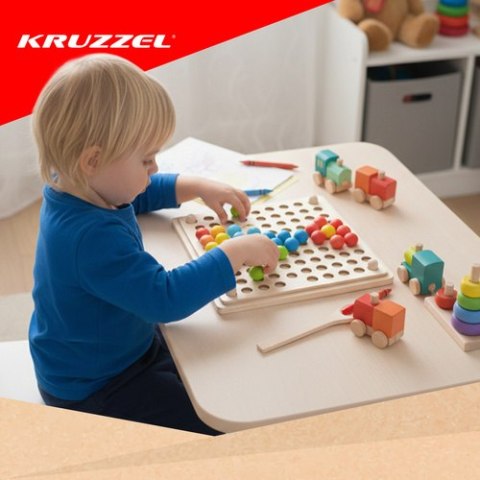 Drewniana układanka koraliki 22403