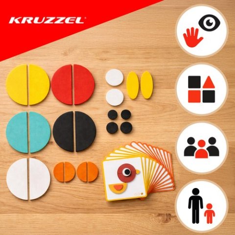 Układanka drewniana- puzzle Kruzzel 22426