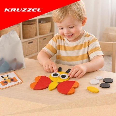Układanka drewniana- puzzle Kruzzel 22426