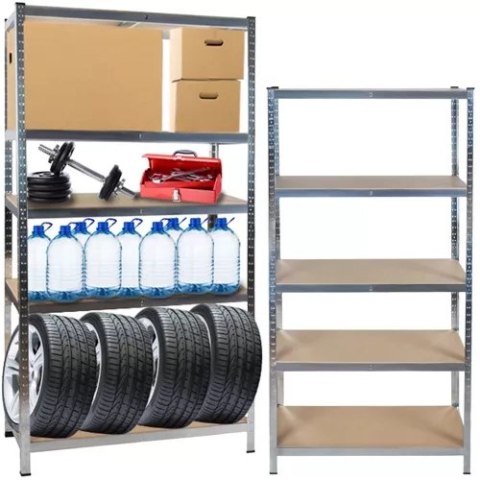 Regał Magazynowy Metalowy 180x90x40 875 kg 5 Półek MALATEC