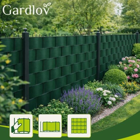 Taśma ogrodzeniowa 19cmx35m 450g/m2 zielona 23699