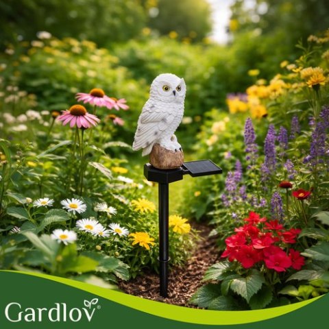 Lampa ogrodowa solarna - sowa Gardlov 23847