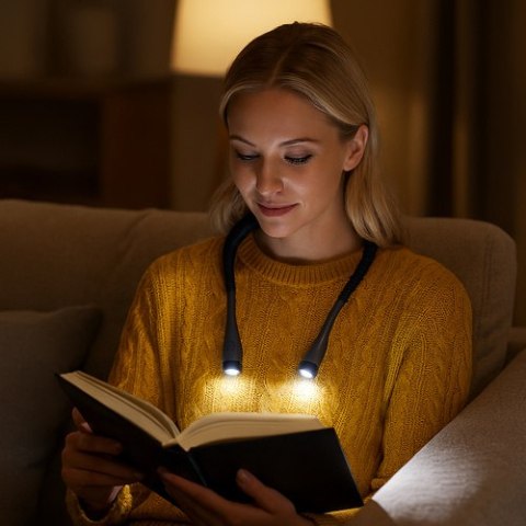 Lampka LED do czytania na szyję Izoxis 25675
