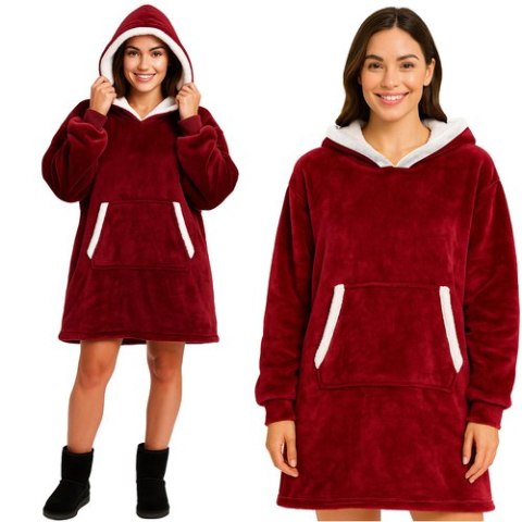 Bluza XXL - koc czerwony Ruhhy 26145