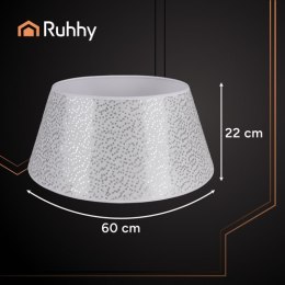 Osłonka na choinkę 60x22cm srebrna Ruhhy 25361