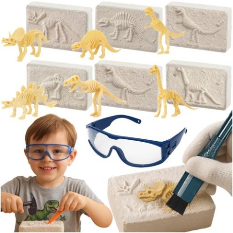 Wykopaliska dinozaurów - zestaw