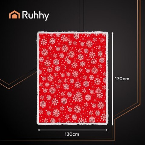 Koc świąteczny flanelowy 1,3x1,7m Ruhhy 26611