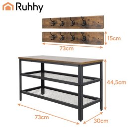 Regał na buty z wieszakiem 73cm Ruhhy 27037