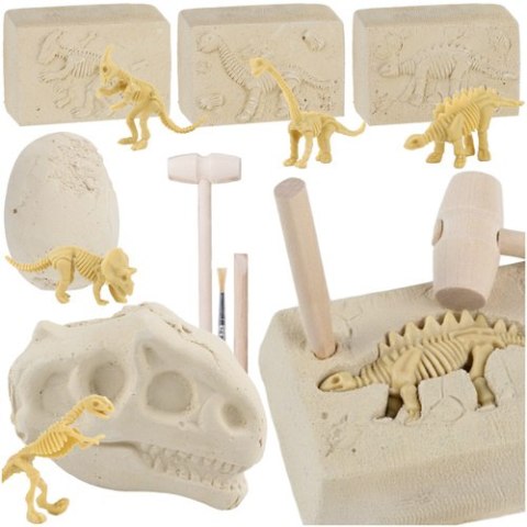 Wykopaliska dinozaurów - zestaw 5w1 Kruzzel 26771