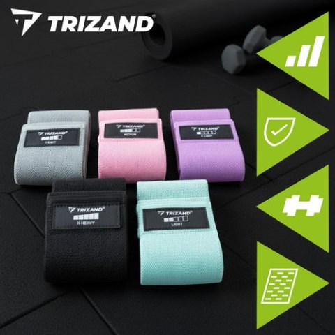 Zestaw gum do ćwiczeń - 5szt. Trizand 25877