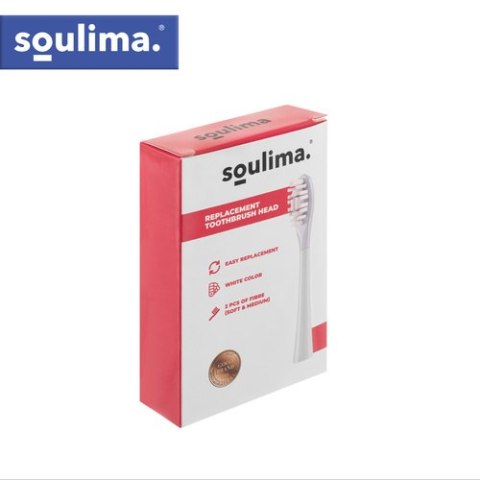 Końcówka do szczoteczki biała 2szt. Soulima 26929