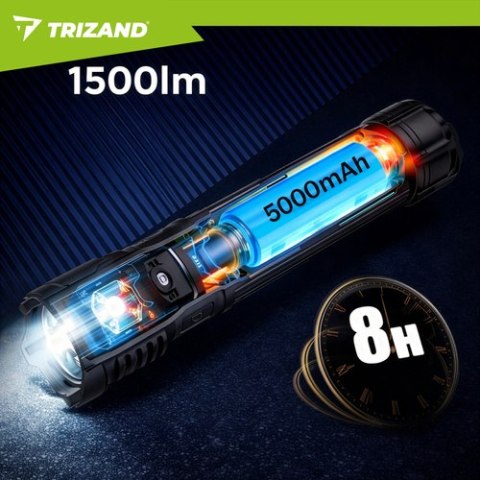 Latarka taktyczna 1500lm Trizand 26949