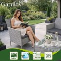 Meble ogrodowe rattanowe szare Gardlov 26910