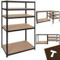 Regał magazynowy - czarny 180x100x60 Bigstren