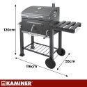 Grill ogrodowy z pokrywą 116x55x120cm Kaminer