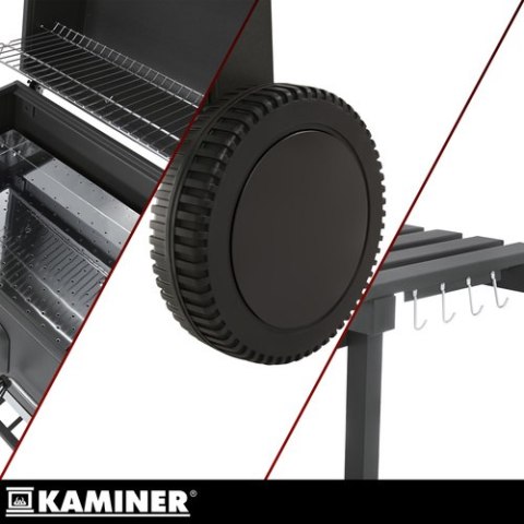 Grill ogrodowy z pokrywą 116x55x120cm Kaminer