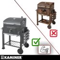 Grill ogrodowy z pokrywą 116x55x120cm Kaminer