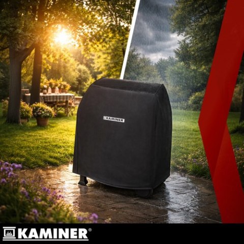Grill ogrodowy z pokrywą 116x55x120cm Kaminer
