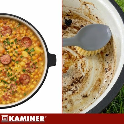 Kociołek żeliwny emaliowany 8l Kaminer
