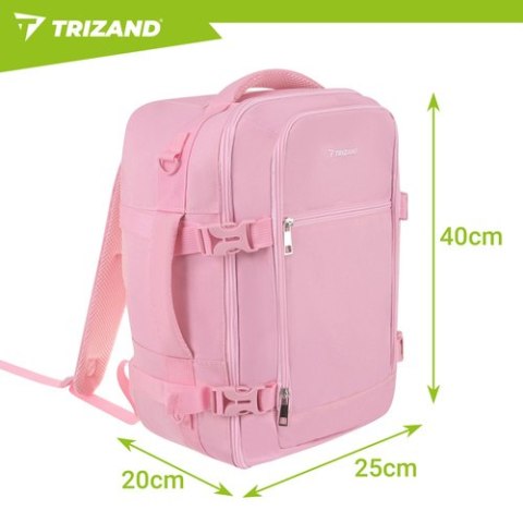 Plecak turystyczny 40x25x20cm różowy Trizand