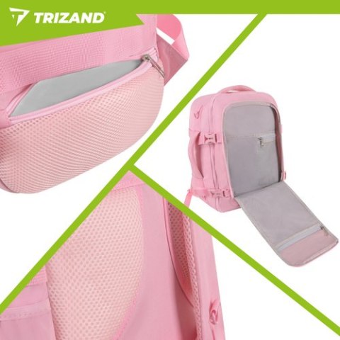 Plecak turystyczny 40x25x20cm różowy Trizand