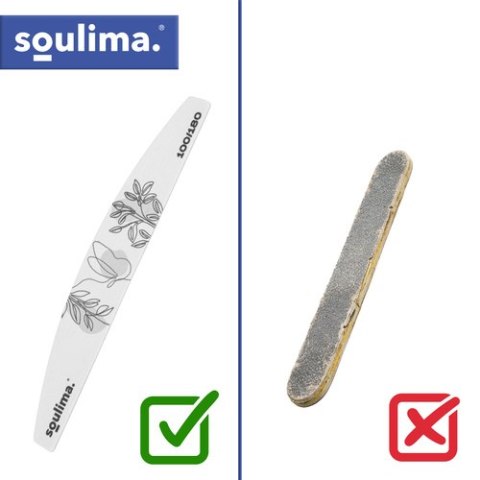 Pilnik do paznokci slim - łódka 100szt. Soulima