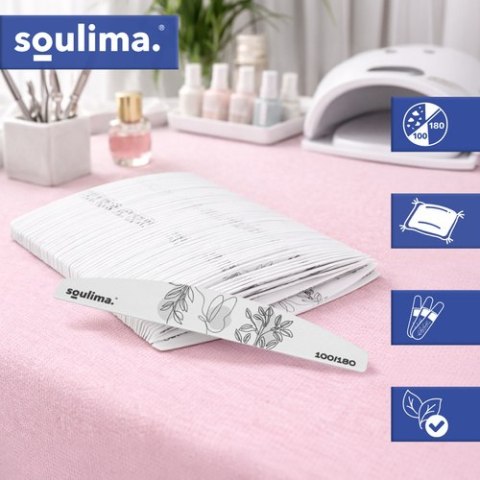 Pilnik do paznokci slim - łódka 100szt. Soulima