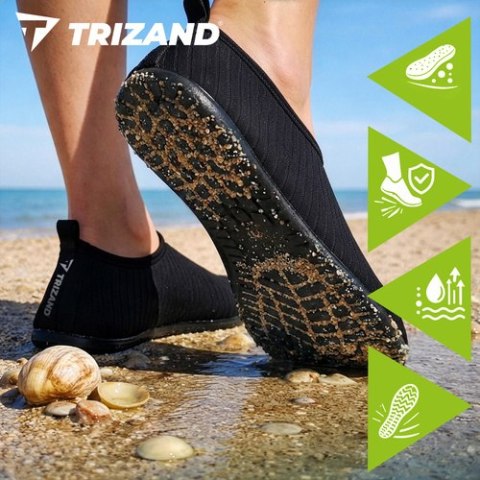 Buty do wody czarne- rozmiar 43 Trizand