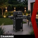 Grill gazowy 2+1 10kW Varen Black 3.0 Kaminer