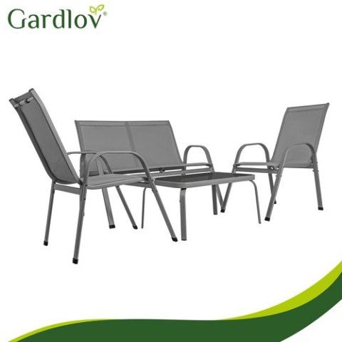 Zestaw mebli balkonowych- szary Gardlov