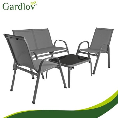 Zestaw mebli balkonowych- szary Gardlov
